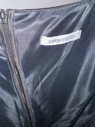 Vestido Negro y Blanco Celopwoman Talla S