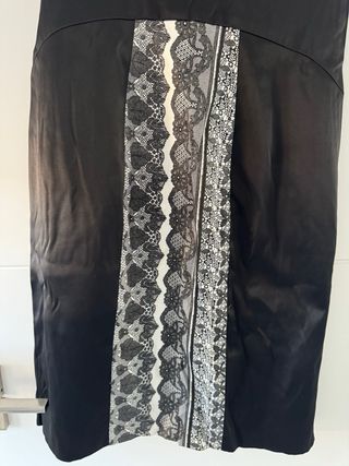 Vestido Negro y Blanco Celopwoman Talla S