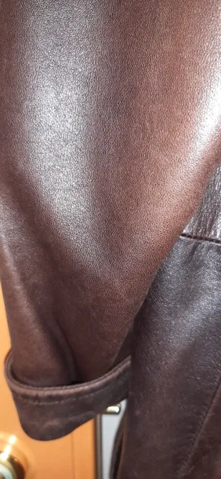 Gabardina Piel Pedro del Hierro Marrón Talla 42