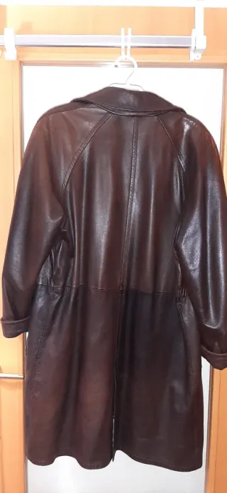 Gabardina Piel Pedro del Hierro Marrón Talla 42