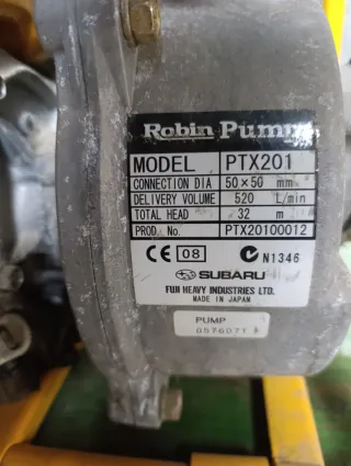 Motobomba Subaru EX13 Amarilla