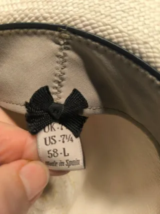 Sombrero Panamá Beige con Banda Negra