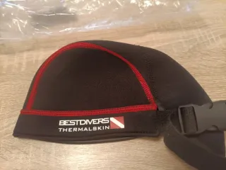 Bandana BESTDIVERS Thermalskin Negra Roja