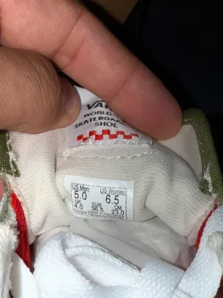 Vans Skate Verdi/Bianche Tg 36.5