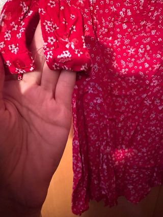 Vestido Zara rojo estampado floral