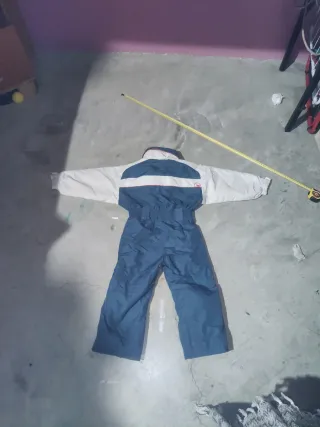 Traje de nieve infantil azul y blanco