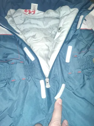 Traje de nieve infantil azul y blanco