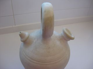 BOTIJO DE ARCILLA BLANCA TRADICIONAL