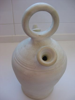 BOTIJO DE ARCILLA BLANCA TRADICIONAL