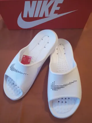 Chanclas Nike Unisex Blancas Talla 41