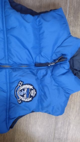 Chaleco reversible niño azul