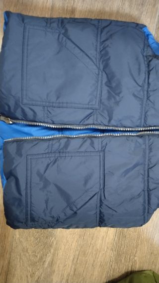 Chaleco reversible niño azul