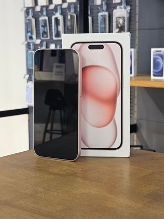 IPHONE 15 128GB ROSA BATE. 100%