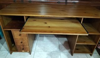 Escritorio de madera 140 cm