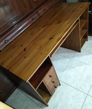 Escritorio de madera 140 cm