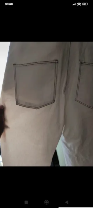 Peto vaquero blanco con estampado