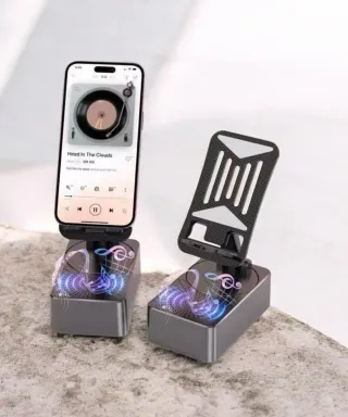 Supporto cellulare con cassa Bluetooth