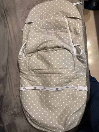Saco silla paseo bebé lunares