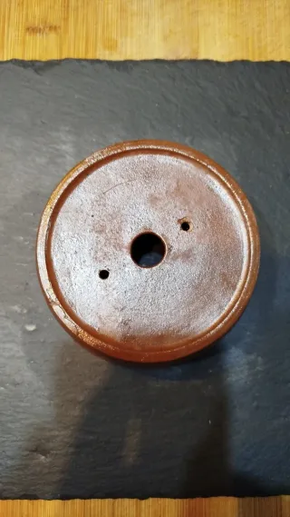 Maceta redonda de cerámica para bonsái.