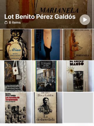 Lote Benito Pérez Galdós 8 libros