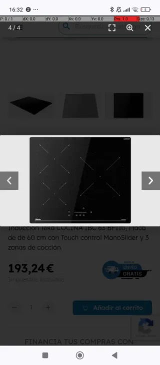 Placa de inducción Teka a estrenar en caja