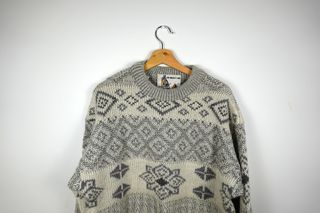 Jersey Lana Vintage Italiano 90s Nordic Oversize