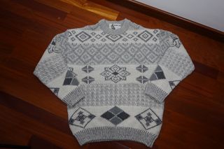 Jersey Lana Vintage Italiano 90s Nordic Oversize