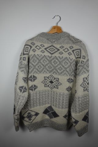 Jersey Lana Vintage Italiano 90s Nordic Oversize