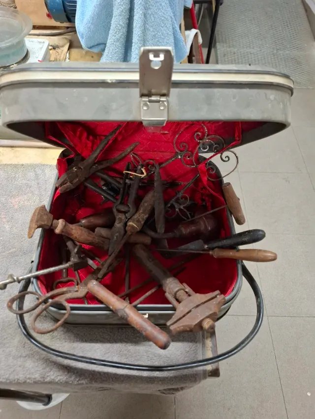 Caja Herramientas Antiguas Principios Siglo XX