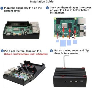 Caja de aluminio Geekworm para Raspberry Pi 4