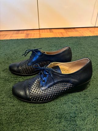 Zapatos Pitillos Azul