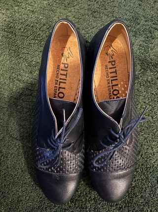 Zapatos Pitillos Azul