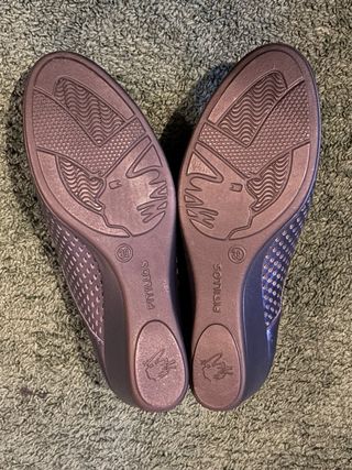 Zapatos Pitillos Azul