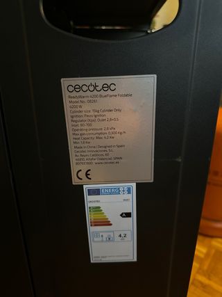 Estufa Cecotec ReadyWarm 4500 Negra