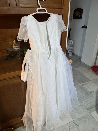 Vestido de comunión niña blanco