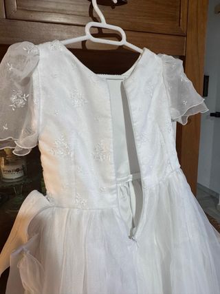 Vestido de comunión niña blanco