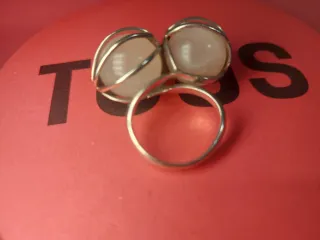 Anillo Tous Doble gema Plata