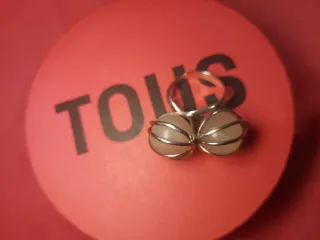 Anillo Tous Doble gema Plata