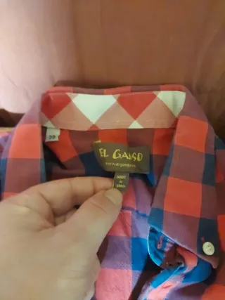 Camisa cuadros El Ganso azul y roja