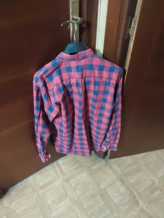 Camisa cuadros El Ganso azul y roja