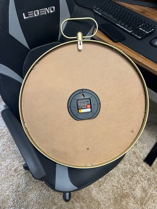 Reloj de pared dorado grande 53cm