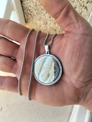 Colgante 7 Arcángeles con Cadena y Pedrería