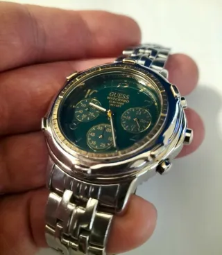 Orologio Guess Vintage Chrono Quadrante Verde