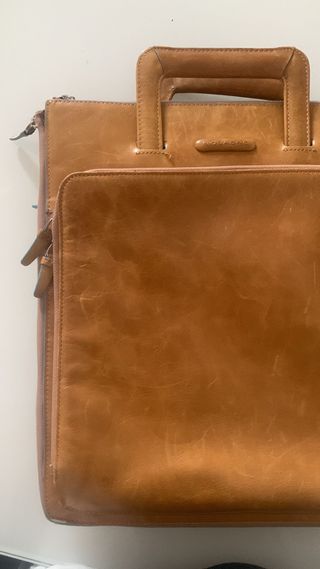 Borsa Piquadro porta documenti pelle marrone