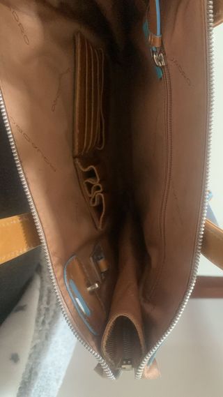 Borsa Piquadro porta documenti pelle marrone