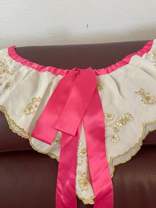 Manteletas Fallera Niña, de batista blanca