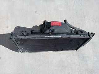 Radiador Audi 100 C3 con ventilador y cubierta