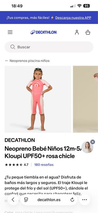 Neopreno Nabaiji 4-5 años