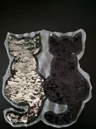 Parche para ropa de gatos
