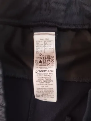 Pantalón chándal azul con cremallera